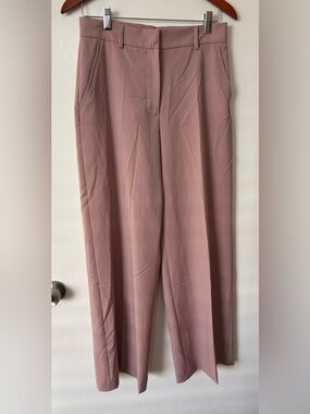 MaxMara Weekend Women Pink Virgin Wool Trousers Pants Size 6 Work Career